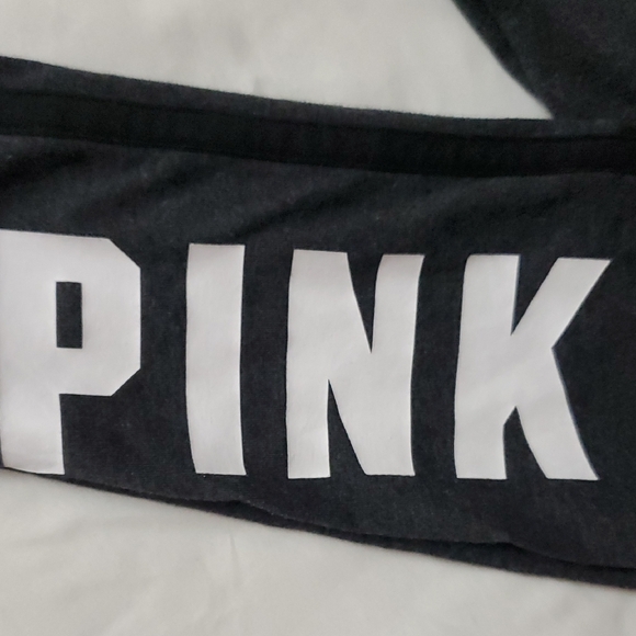 PINK Victoria's Secret Black Yoga Leggings with Bold Branding Sz.S/p - Picture 2 of 13